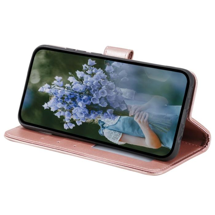 Bild 3,  Samsung Galaxy S23 FE Fodral Mandala Läder Roséguld - Teknikhallen.se