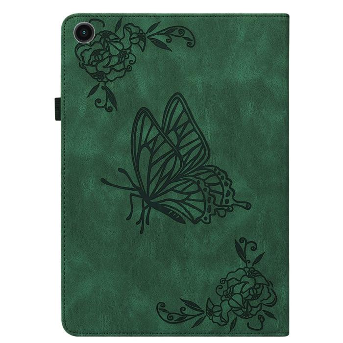 Bild 5,  Samsung Galaxy Tab A11 Plus Fodral Butterfly Flower Grön - Teknikhallen.se
