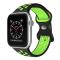 ColorPop Sportarmband Dual-Color Apple Watch 41/40/38 mm (M/L) Svart/Grön - Teknikhallen.se