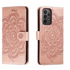  Samsung Galaxy A24 5G Fodral Mandala L&auml;der Ros&eacute;guld - Teknikhallen.se