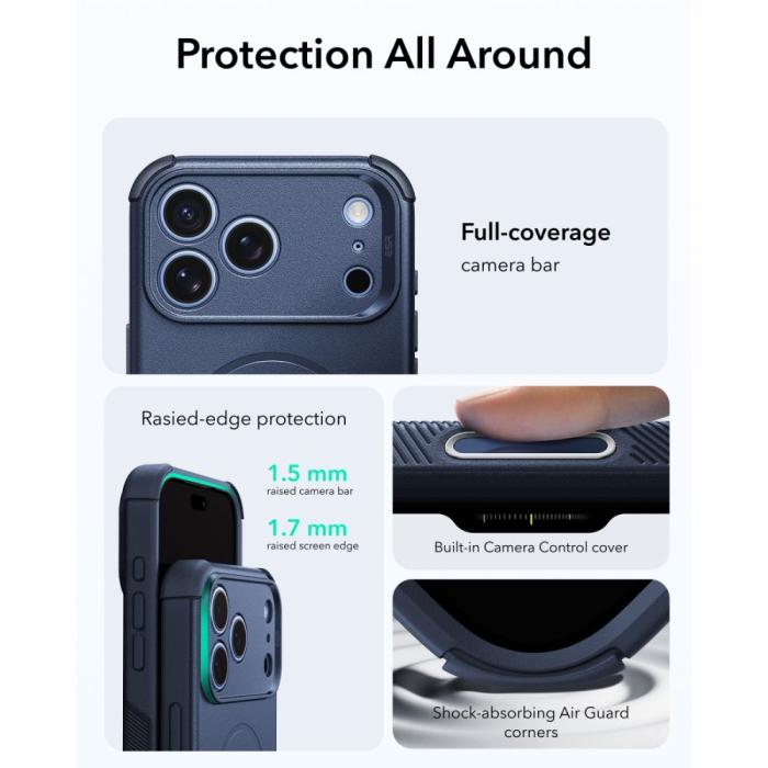 Bild 3, ESR ESR iPhone 18 Pro Max / 17 Pro Max Skal MagSafe Cyber Tough - Teknikhallen.se
