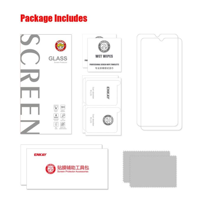 Bild 6, ENKAY ENKAY Samsung Galaxy A23 5G 2-PACK Skärmskydd Härdat Glas - Teknikhallen.se