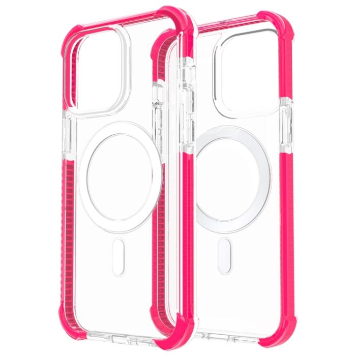 Bild 3,  iPhone 15 Pro Skal Shockproof MagSafe Hybrid Rosa - Teknikhallen.se