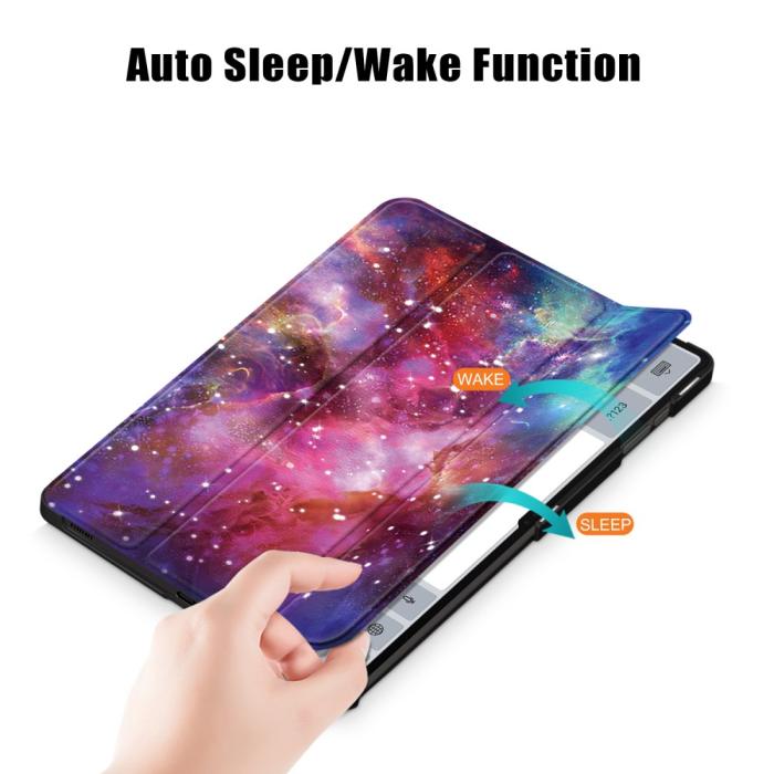 Bild 5,  Samsung Galaxy Tab S9 Ultra Fodral Tri-Fold Cosmic Space - Teknikhallen.se
