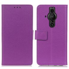  Sony Xperia Pro-I Fodral L&auml;der Lila - Teknikhallen.se