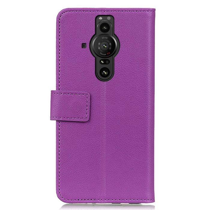 Bild 3,  Sony Xperia Pro-I Fodral Läder Lila - Teknikhallen.se