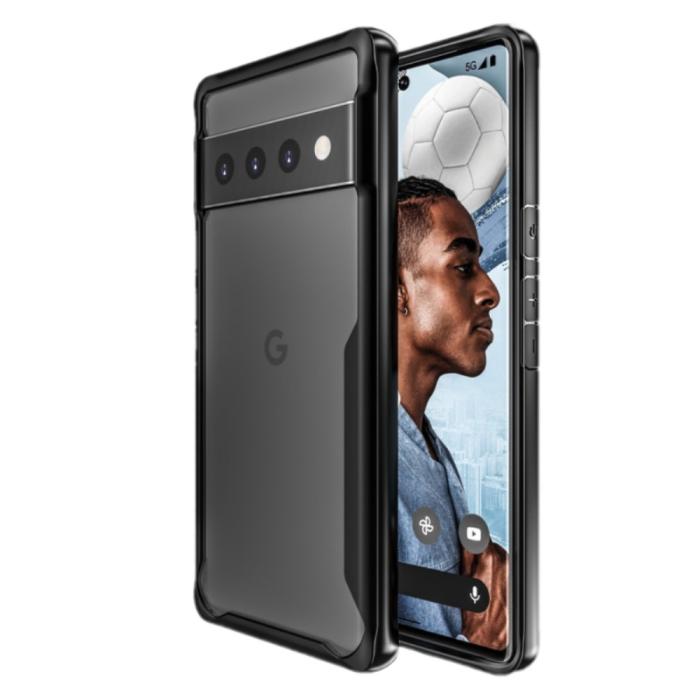 Bild 5,  Google Pixel 7 Skal Akryl/TPU Shockproof Svart - Teknikhallen.se