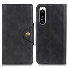 Sony Xperia 5 IV Fodral Magnetisk M&auml;ssing Svart - Teknikhallen.se