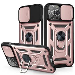  iPhone 13 Mini - CamShield Armor Hybrid Ring Skal - Roséguld - Teknikhallen.se