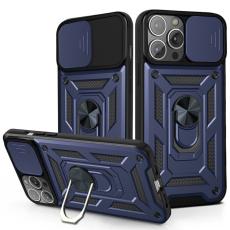  iPhone 13 Mini - CamShield Armor Hybrid Ring Skal - Bl&aring; - Teknikhallen.se