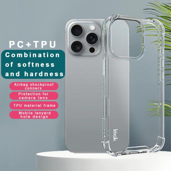 Bild 2, IMAK IMAK iPhone 16 Pro Max Skal Transparent - Teknikhallen.se