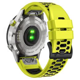  Klockarmband 26 mm Dual-Color Robust Lime/Svart - Teknikhallen.se