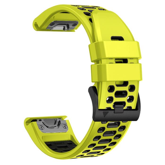 Bild 2,  Klockarmband 26 mm Dual-Color Robust Lime/Svart - Teknikhallen.se