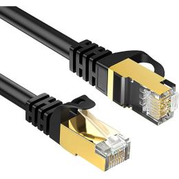  2m Cat8 40Gbps RJ45 UTP Nätverkskabel Svart - Teknikhallen.se