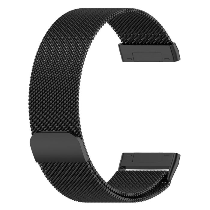 Bild 2,  Fitbit Versa 4/Sense 2 Armband Milanese Loop Svart - Teknikhallen.se