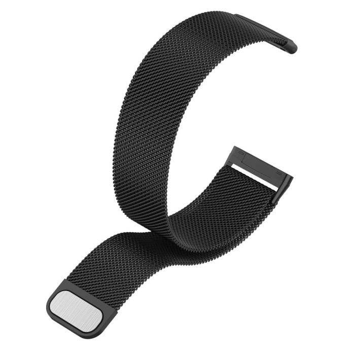 Bild 3,  Fitbit Versa 4/Sense 2 Armband Milanese Loop Svart - Teknikhallen.se