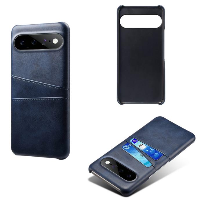 Bild 2,  Google Pixel 11 Pro XL Skal PU Läder Med 2 Kortfack Blå - Teknikhallen.se