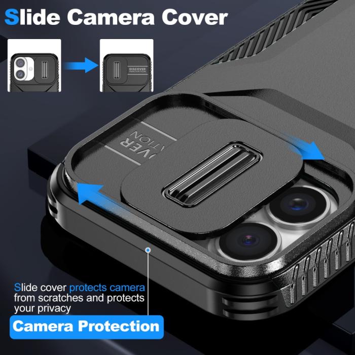 Bild 3,  iPhone 16 Plus Skal CamShield Hybrid Svart - Teknikhallen.se
