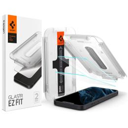 Spigen Spigen iPhone 16e/14/13/13 Pro GLAS.tR "Ez Fit" 2-PACK Skärmskydd - Teknikhallen.se