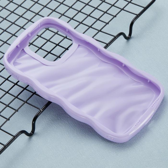 Bild 4,  iPhone 14 Pro Max Mobilskal Wavy Textur Lila - Teknikhallen.se