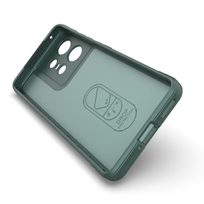 Bild 2,  Motrola Edge 50 Pro 5G Skal Magic Shield Mörk Grön - Teknikhallen.se