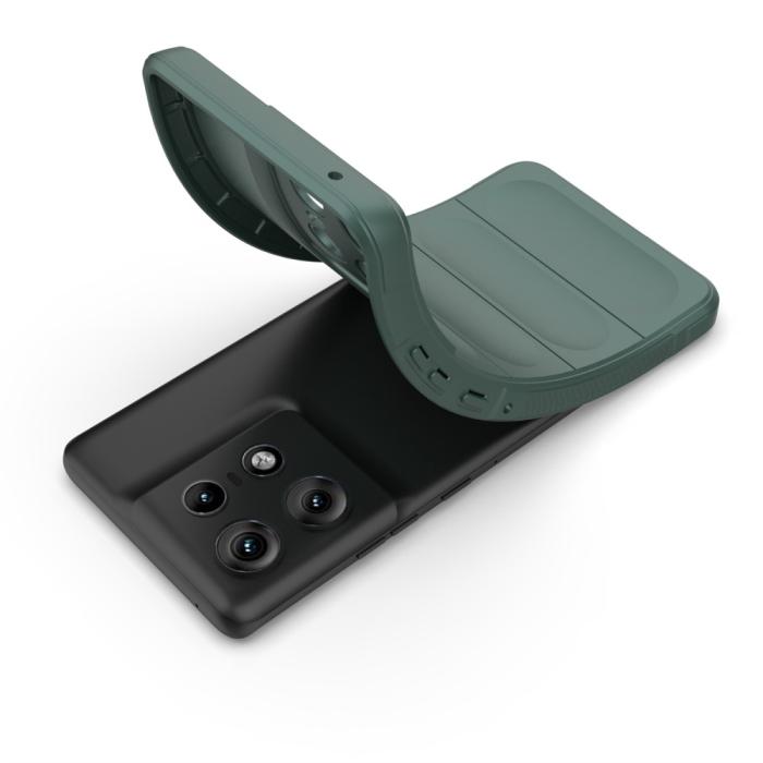 Bild 3,  Motrola Edge 50 Pro 5G Skal Magic Shield Mörk Grön - Teknikhallen.se