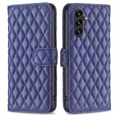  Samsung Galaxy A55 5G Fodral Diamond L&auml;der Bl&aring; - Teknikhallen.se