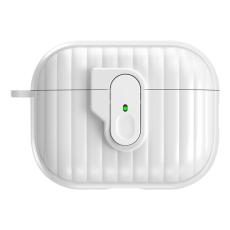  AirPods Pro 3 Skal Hybrid Shell Texture Vit - Teknikhallen.se