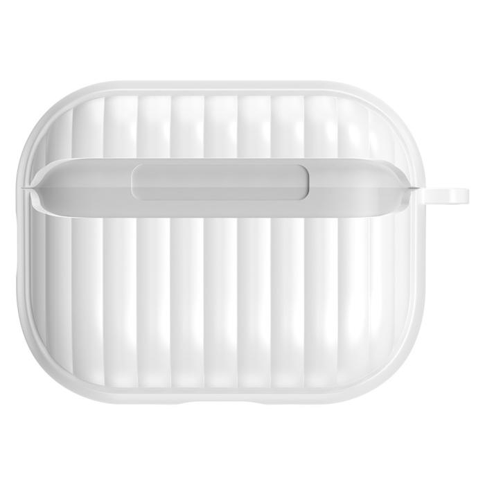 Bild 2,  AirPods Pro 3 Skal Hybrid Shell Texture Vit - Teknikhallen.se