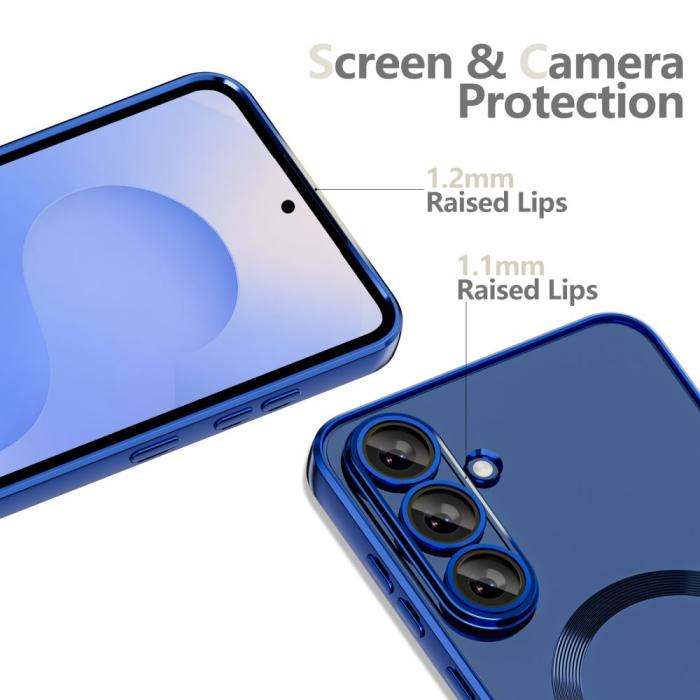 Bild 5, Tech-Protect Tech-Protect Galaxy S25 FE Skal MagSafe MagFlex Navy Blue - Teknikhallen.se