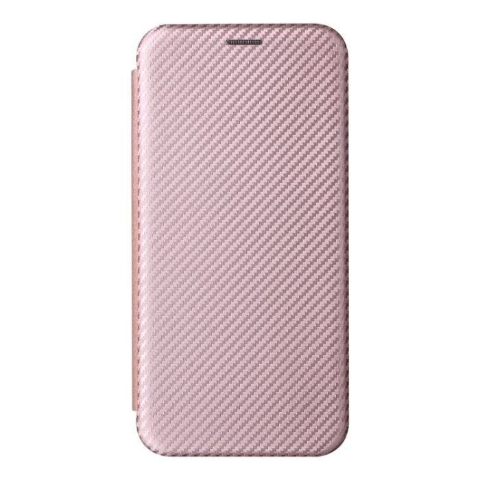 Bild 2,  iPhone 14 Pro Max Fodral Flip Kolfiber Textur Roséguld - Teknikhallen.se