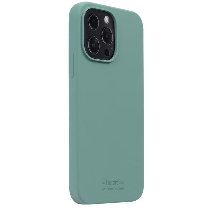 Bild 2, holdit holdit iPhone 13 Pro - Mobilskal Silikon - Moss Green - Teknikhallen.se