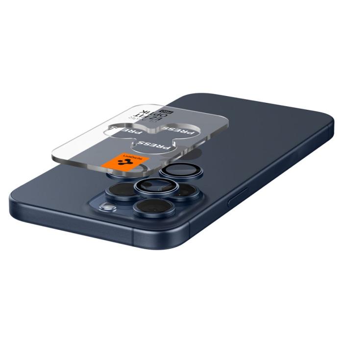 Bild 6, Spigen Spigen iPhone 15 Pro/Pro Max/14 Pro/Pro Max 2-PACK Optik.tR 