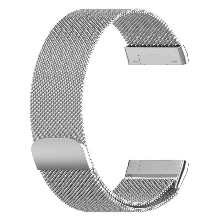 Bild 2,  Fitbit Versa 4/Sense 2 Armband Milanese Loop Silver - Teknikhallen.se