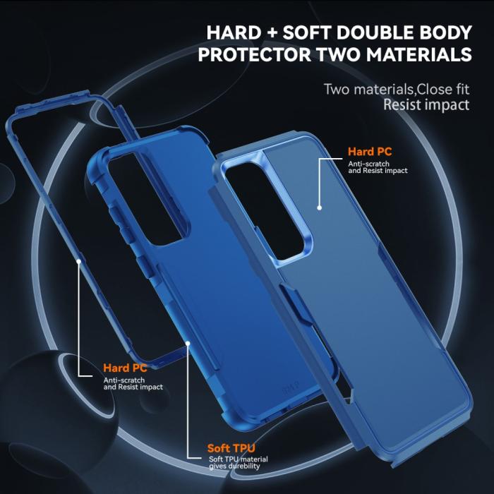 Bild 5,  Samsung Galaxy S25 Skal Extreme Shockproof Hybrid Blå - Teknikhallen.se