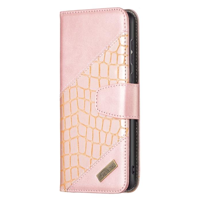 Bild 2,  Samsung Galaxy A33 5G Fodral Krokodil Textur Roséguld - Teknikhallen.se
