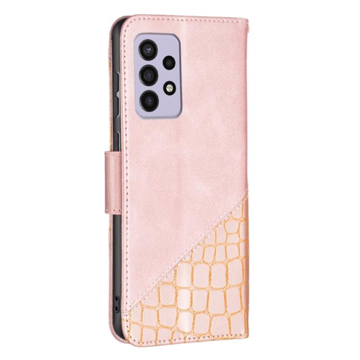 Bild 3,  Samsung Galaxy A33 5G Fodral Krokodil Textur Roséguld - Teknikhallen.se