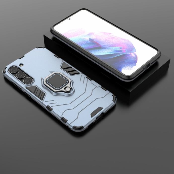 Bild 6,  Samsung Galaxy S23 Skal Hybrid Ring Navy Blue - Teknikhallen.se