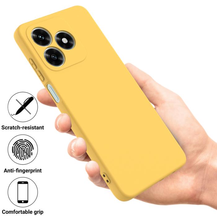 Bild 2,  Honor X5c Plus Skal Liquid Silikon Gul - Teknikhallen.se