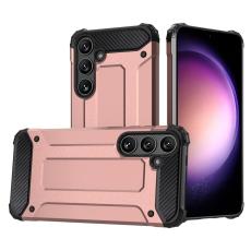  Galaxy S24 Plus Skal Shockproof Armor Hybrid Ros&eacute;guld - Teknikhallen.se