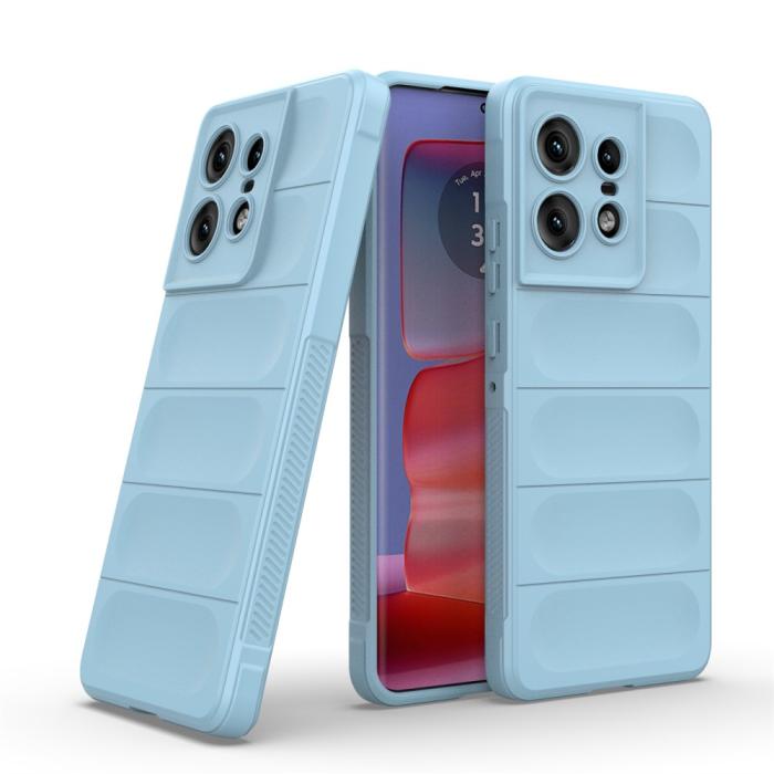 Bild 4,  Motrola Edge 50 Pro 5G Skal Magic Shield Ljus Blå - Teknikhallen.se