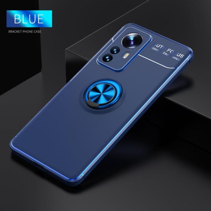 Bild 2,  Xiaomi 12 Pro Skal Ring Blå - Teknikhallen.se