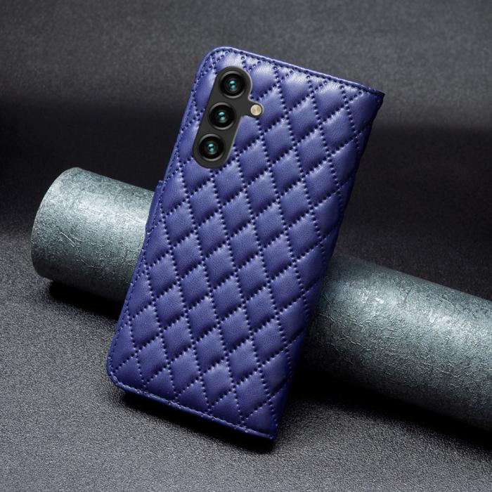 Bild 6,  Samsung Galaxy A55 5G Fodral Diamond Läder Blå - Teknikhallen.se