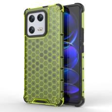  Xiaomi 13 Pro 5G Skal Shockproof Honeycomb Textur Gr&ouml;n - Teknikhallen.se