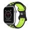 ColorPop Sportarmband Dual-Color Apple Watch 41/40/38 mm (M/L) Svart/Gul - Teknikhallen.se