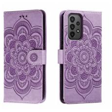  Samsung Galaxy A24 5G Fodral Mandala L&auml;der Lila - Teknikhallen.se