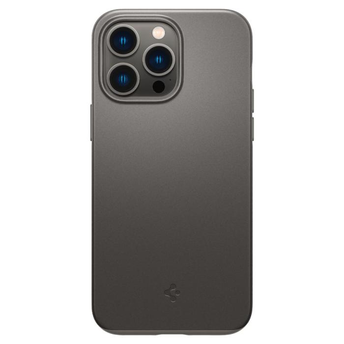 Bild 2, Spigen Spigen iPhone 14 Pro Max Skal Thin Fit Gunmetal - Teknikhallen.se