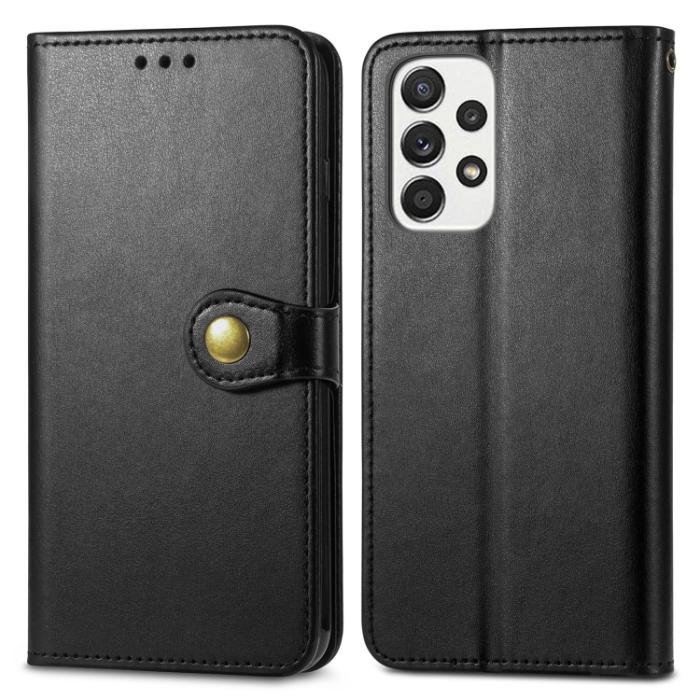Bild 2,  Samsung Galaxy A33 5G Fodral Solid Läder Svart - Teknikhallen.se