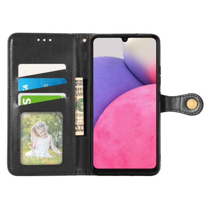 Bild 3,  Samsung Galaxy A33 5G Fodral Solid Läder Svart - Teknikhallen.se