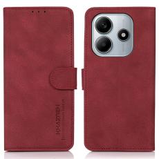 KHAZNEH KHAZNEH Xiaomi Redmi Note 14 4G Fodral Retro L&auml;der R&ouml;d - Teknikhallen.se